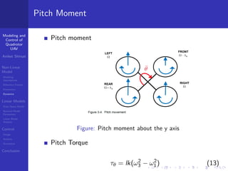 Modeling and control of a Quadrotor UAV | PDF
