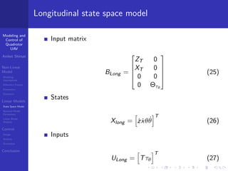 Modeling and control of a Quadrotor UAV | PDF
