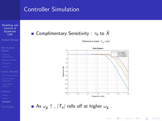 Modeling and control of a Quadrotor UAV | PDF