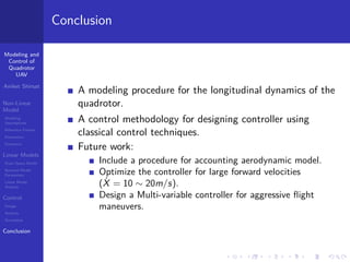 Modeling and control of a Quadrotor UAV | PDF
