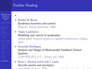 Modeling and control of a Quadrotor UAV | PDF