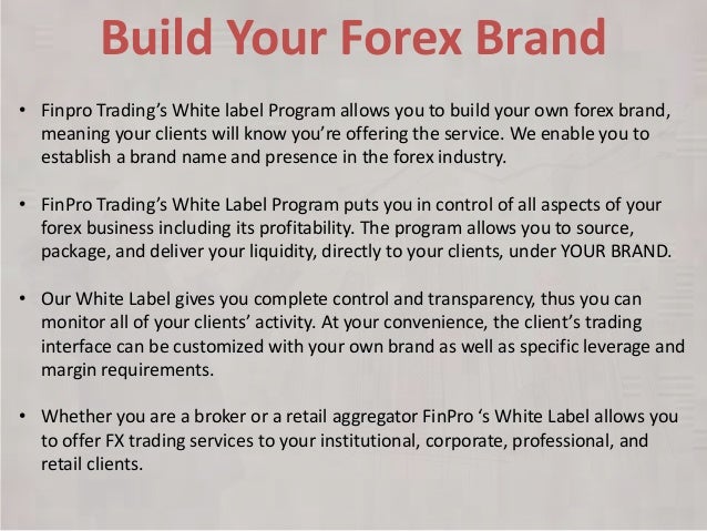 Forex white label definition
