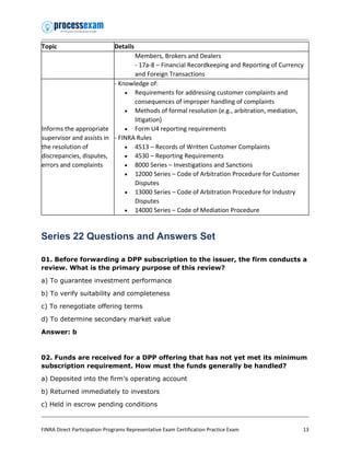 Comprehensive FINRA Series 22 Certification Study Guide and Practice ...