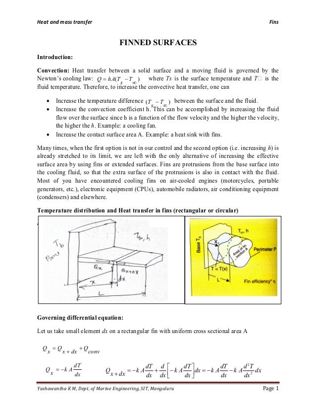 fins heat transfer fins