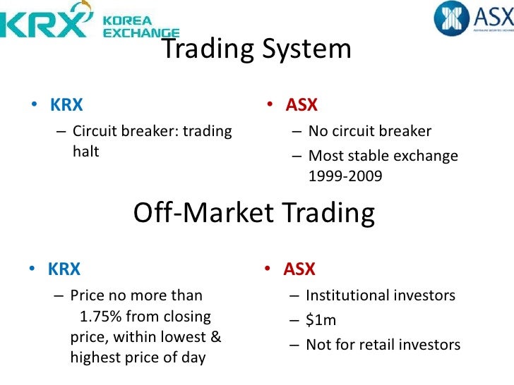 Krx trading system