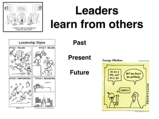 Leaders 
learn from others
Past

Present

Future
 