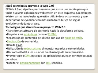 Efectos de la red movidos por una arquitectura de participación. 