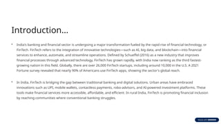 FinTech Innovations Driving Financial Inclusion in Rural and Urban ...