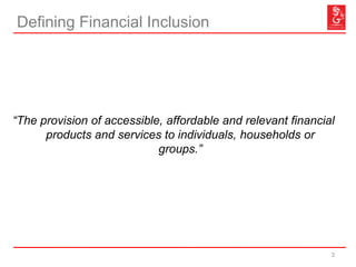 The Singapore FinTech Consortium - Introduction to Financial Inclusion ...