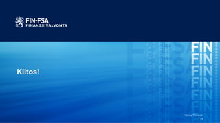 Kiitos!
Henna Toivonen
27
 