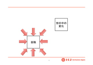 12	
金融	
世の中の	
  
変化	
 