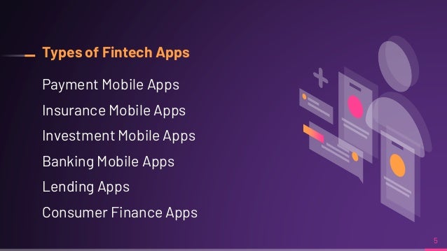 Types of Fintech Apps
Payment Mobile Apps
Insurance Mobile Apps
Investment Mobile Apps
Banking Mobile Apps
Lending Apps
Consumer Finance Apps
5
 