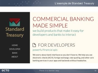 30
L’exemple de Standard Treasury
 