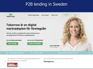 P2B lending in Sweden
 