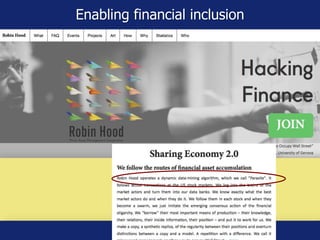 Enabling financial inclusion
 
