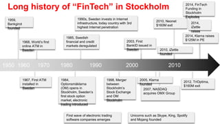FinTech in Stockholm 2015 - DI FinTech Conference