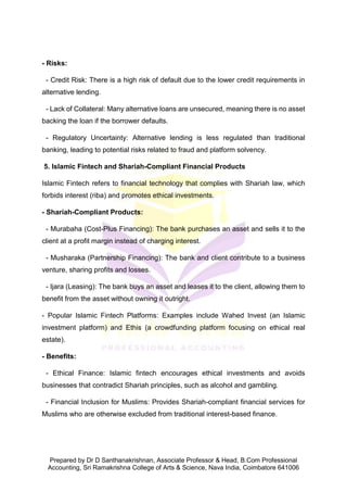 Introduction To Fin Tech Notes.pdf Basics of Fintech Notes Unit 1 to Unit 3 | PDF