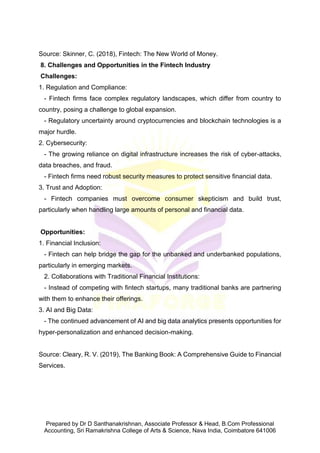 Introduction To Fin Tech Notes.pdf Basics of Fintech Notes Unit 1 to Unit 3 | PDF