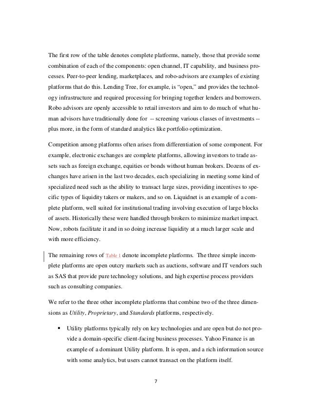 fintech platforms and strategy 2016 what type of stores rely on their large size and very deep selection to try to dominate the market
