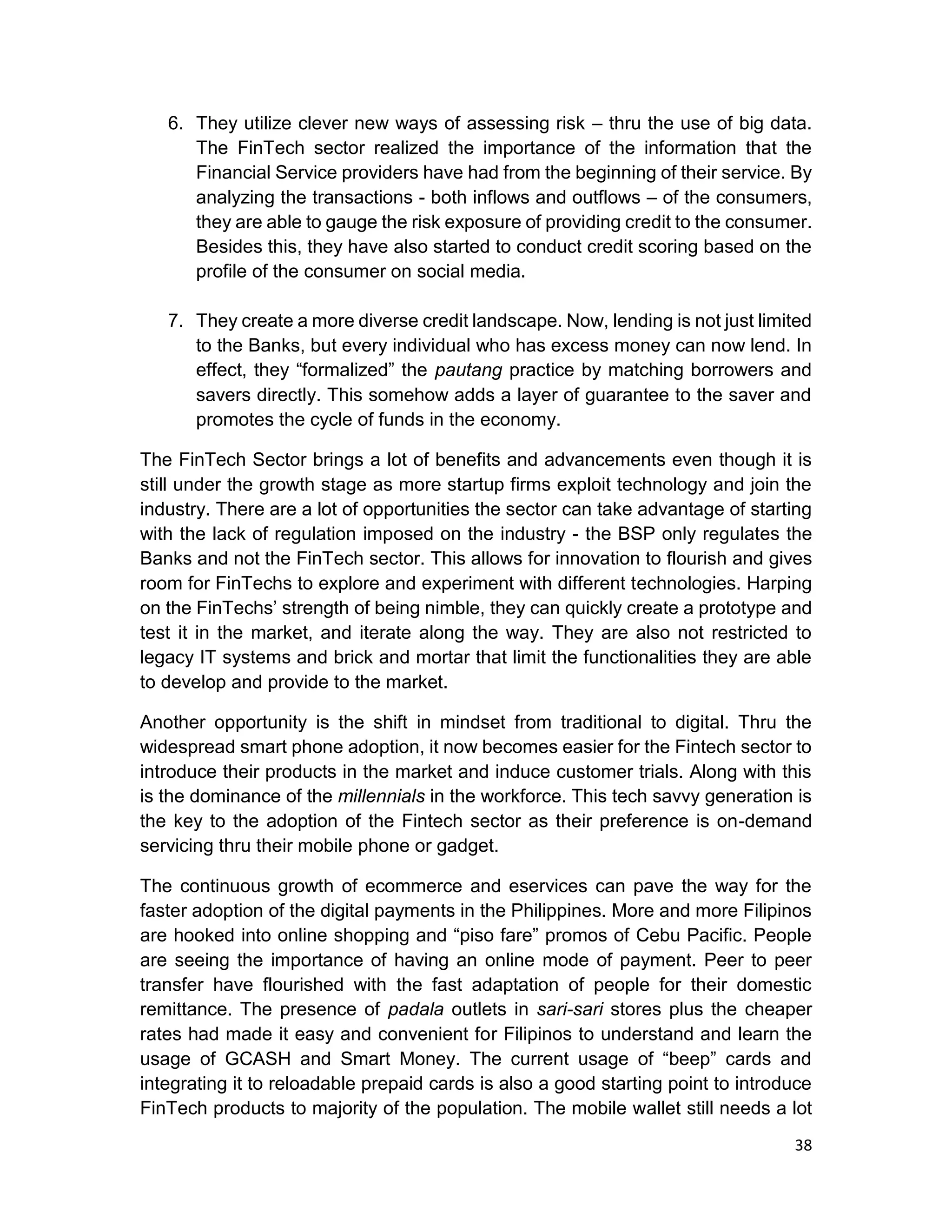 Sector Study of Financial Technology in the Philippines | PDF | Credit ...