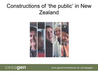 Constructions of ‘the public’ in New Zealand  