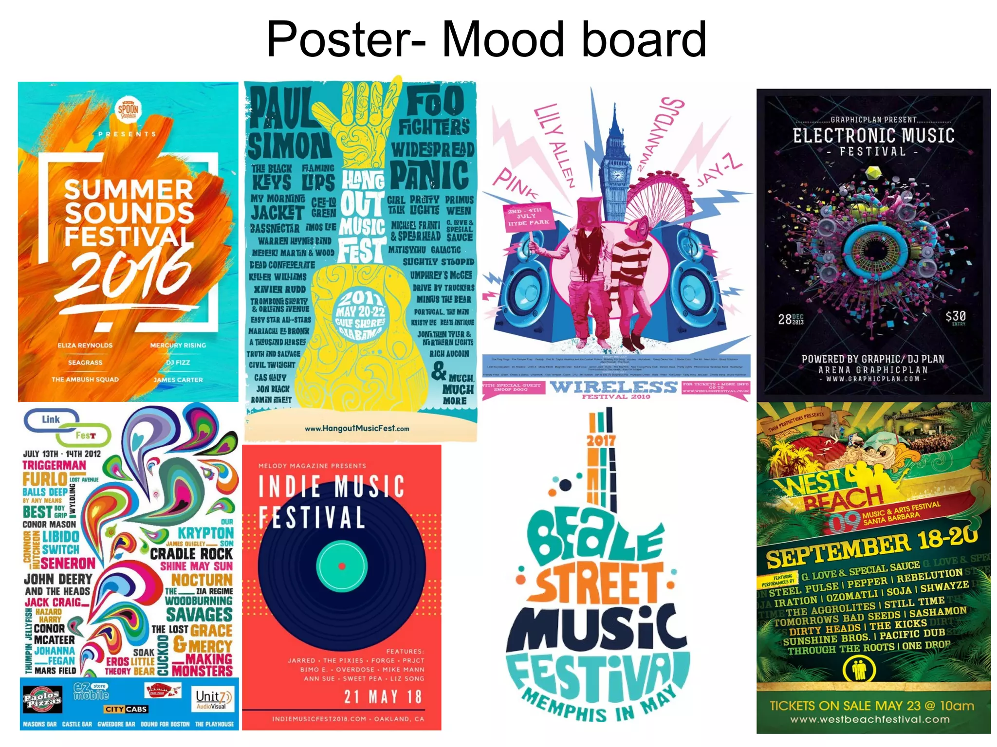 Poster- Mood board
 