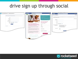 drive sign up through social
 