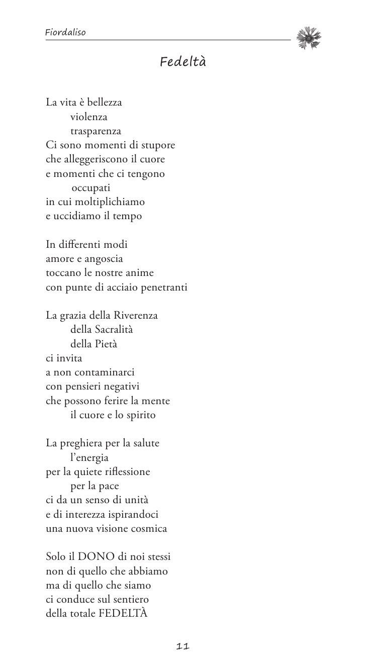 Fiordaliso Poesie Di Angela Tocco