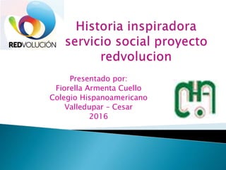 Presentado por:
Fiorella Armenta Cuello
Colegio Hispanoamericano
Valledupar – Cesar
2016
 