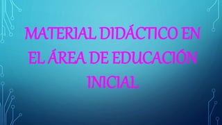 MATERIAL DIDÁCTICO EN
EL ÁREA DE EDUCACIÓN
INICIAL
 