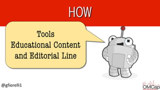 @gfiorelli1
Tools
Educational Content
and Editorial Line
HOW
 