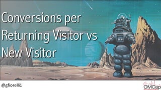 @gfiorelli1
Conversions per
Returning Visitor vs
New Visitor
 