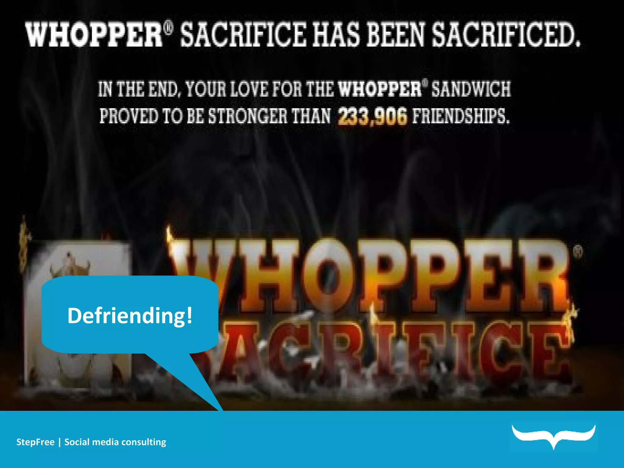 Defriending! StepFree | Social media consulting 