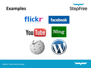 Examples StepFree | Social media consulting 