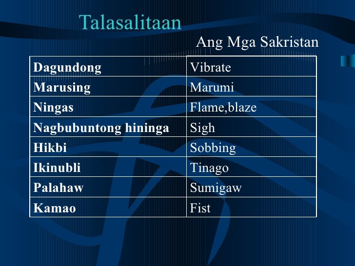 Mga Malalalim Na Salita Sa Noli Me Tangere Vrogue