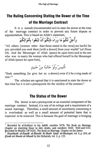 Fiqh of Marriage in the Light of the Quran and Sunnah | PDF