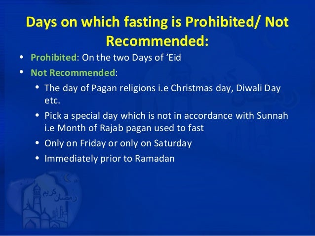 Fiqh of fasting june 2013