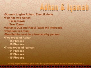 Fiqh of Salah - Daily Prayer | PPT