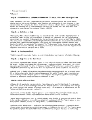 Fiqh us Sunnah (five volumes)