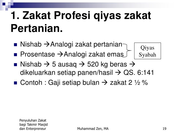 Fiqh zakat profesi muhammad zen oc Fiqh zakat profesi muhammad zen oc