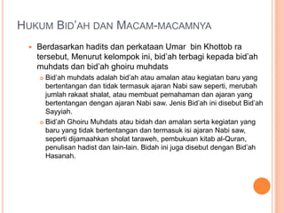 Fiqih bid’ah | PPTX
