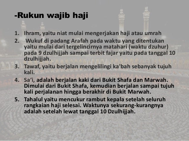 Ppt Haji Dan Umroh Fiqih