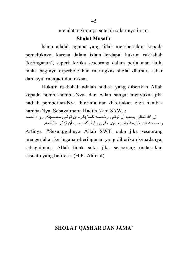 Niat Sholat Qodho Maghrib Isya