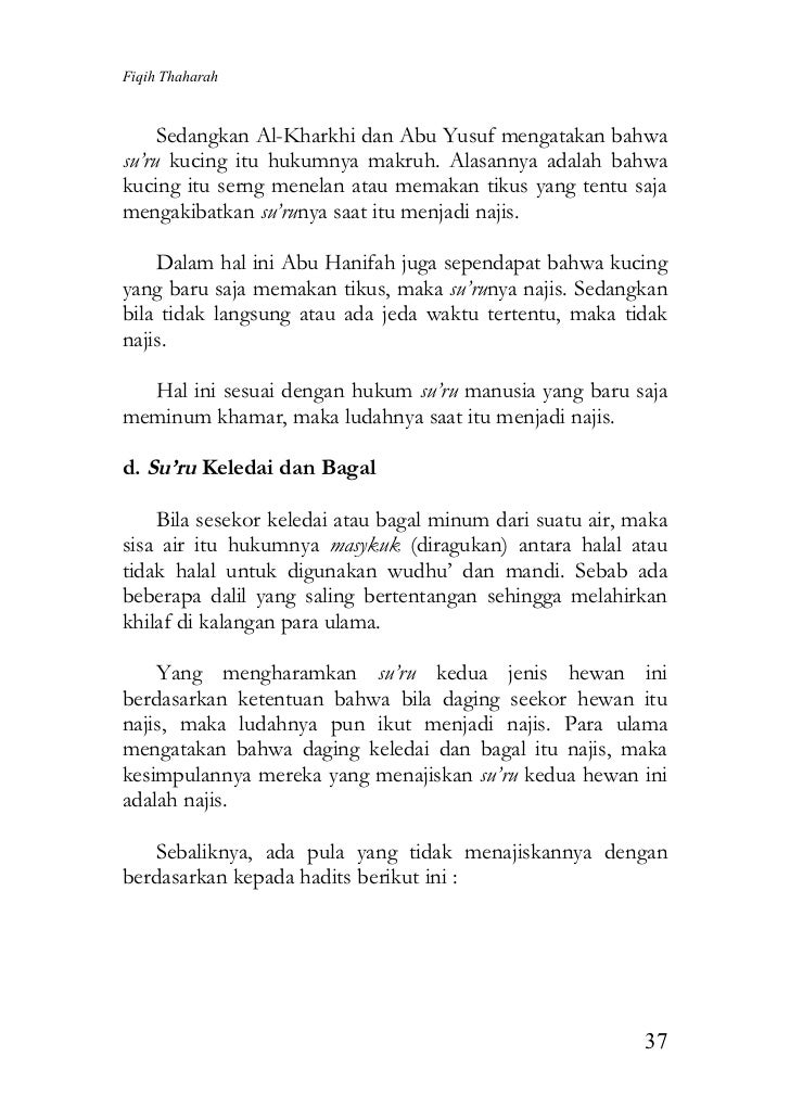 Fiqih Tharahah