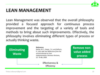 APPLYING LEAN SIX SIGMA FOR WASTE REDUCTION IN A MANUFACTURING ...