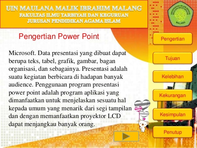 Penggunaan Media Pembelajaran Power Point