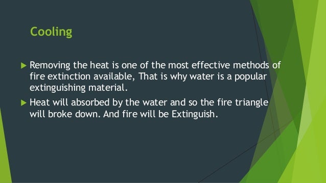 Smothering
ïµ As the other key component present in the chemical reaction that causes
combustion, removing oxygen from the ...