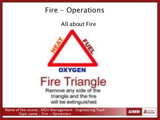 Fire - Operations
Fire - Operations
All about Fire
 