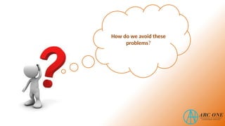 How do we avoid these
problems?
 