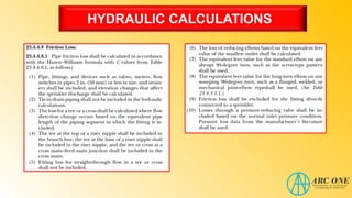 HYDRAULIC CALCULATIONS
 